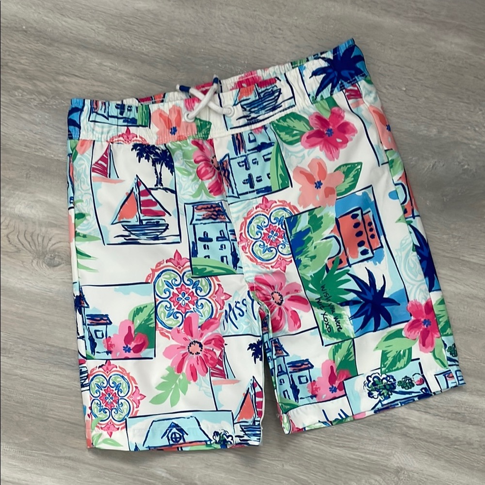 NWOT Gymboree Tropical Print Swim Trunks